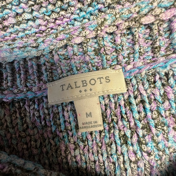 Talbots Women's M Pastel Knit Sweater - Picture 9 of 9